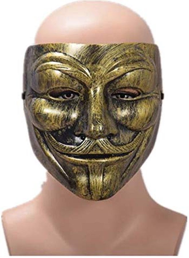 HK balloons V For Vendetta Comic Face Mask Anonymous Guy Fawkes, White (Pack Of 5, Bronze) - Image 2
